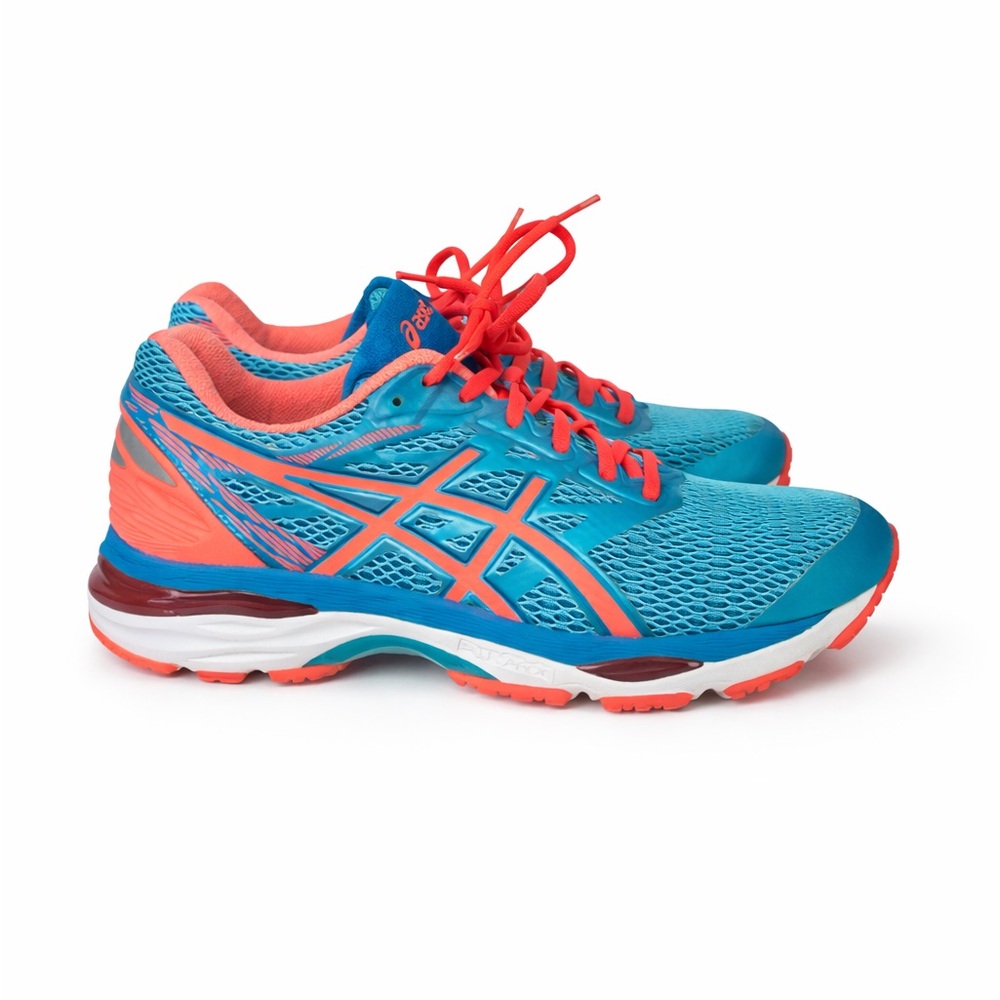 ASICS gel Blue and coral Running Shoes 6.5 sneakers